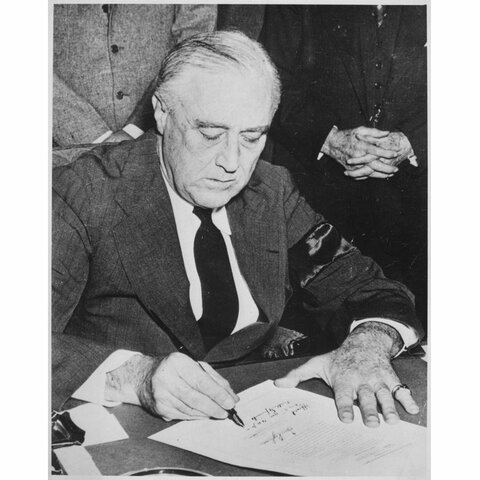 America declares war on Japan