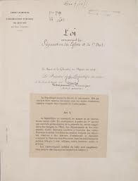 Loi de Séparartion des Églises et de l'État