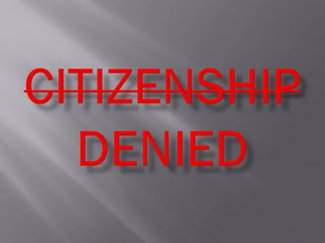 Jews denied citizenship