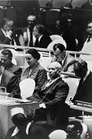 Nikita Khrushchev travels to New York City