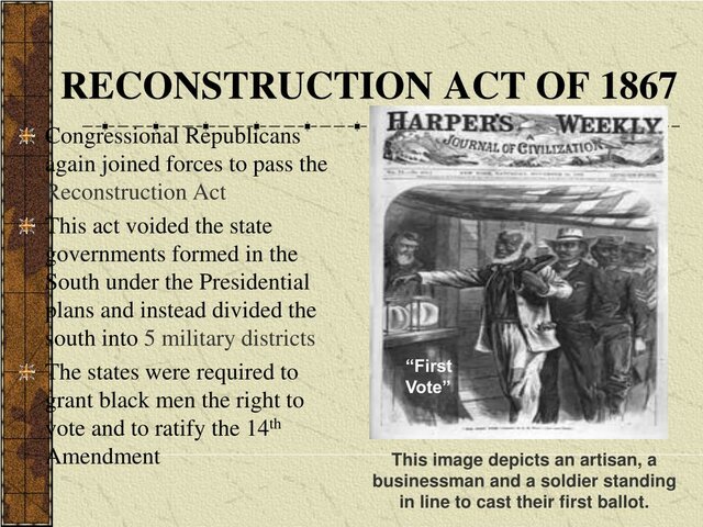 The First Reconstruction Act