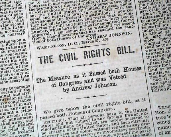 The Civil Rights Act of 1866