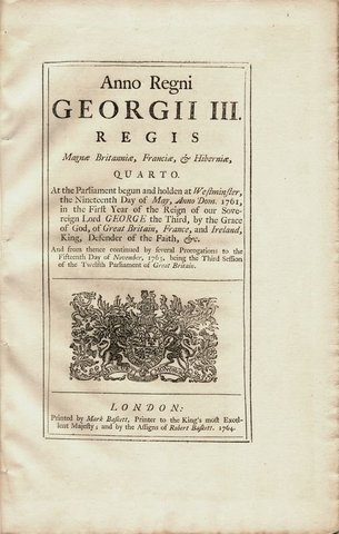 British Parliament passes the Revenue Act of 1764