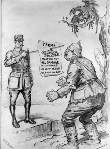 Treaty of Versailles and the results for Germany