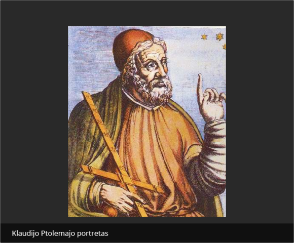 Ptolemajo geocentrinės pasaulio sistemos modelis