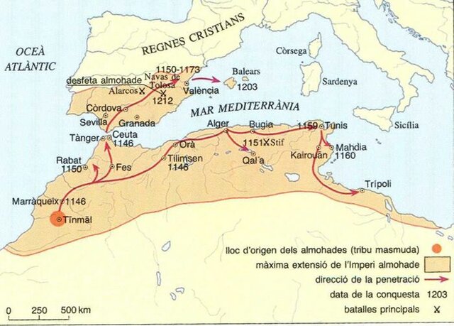 Els almohades entren a la península Ibérica