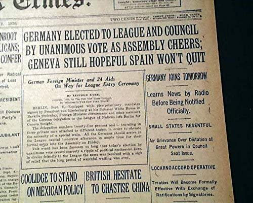 German Entrance in LoN