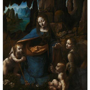 Virgin of the Rocks Painting
