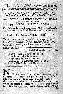 Mercurio: La primera publicación en América