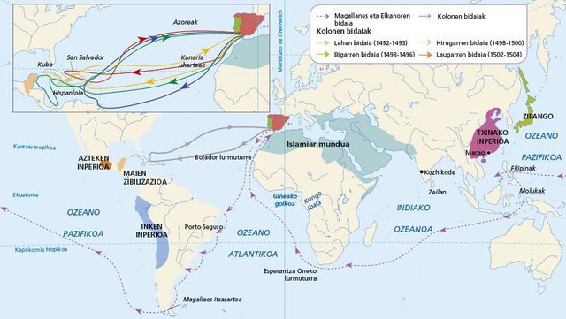 Elkanok Espainiara itzuli zen mundura buelta eman eta gero