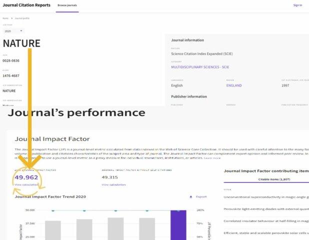 El instrumento pra comparar revistas: El factor de impacto