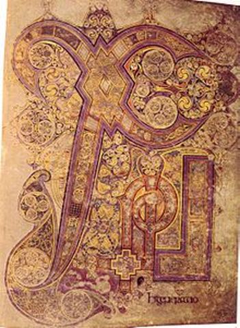 Book of Kells (Book of Matthew) (Chi-Rho-Iota) (M)