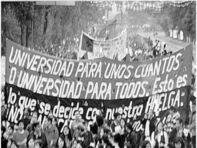 Huelgas por parte de mas de 10 Universidades