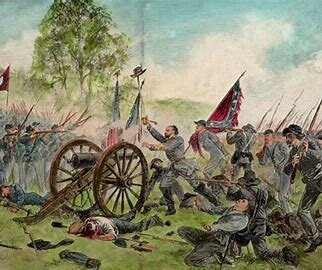 The Battle of Gettysburg, Pennsylvania.