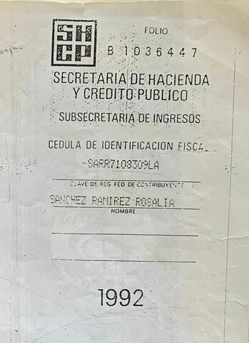 CÉDULA DE IDENTIFICACIÓN FISCAL