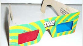 Necesidad de utilizar gafas 3D en el cine con truco.