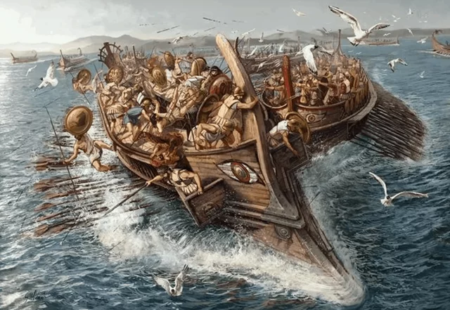 The battle of Salamis