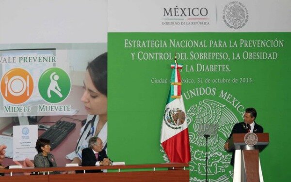 Estrategia Nacional para  la Prevención y Control del Sobrepeso, Obesidad y Diabetes.