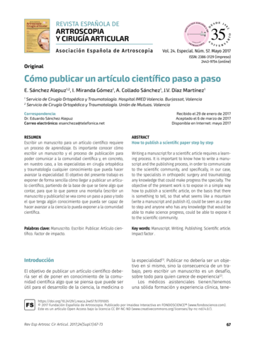 Artículos Científicos