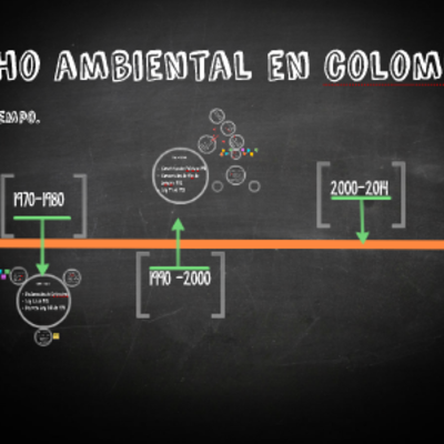 Timeline: Línea de Tiempo: Derecho ambiental en Colombia – La Constitución Colombiana del 91 y su importancia en temas ambientales