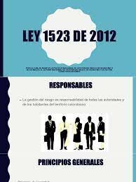 Ley 1523 de 2012