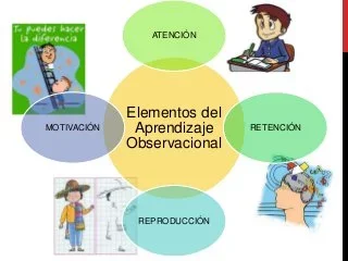 Bandura el aprendizaje por observación incluye 4 procesos