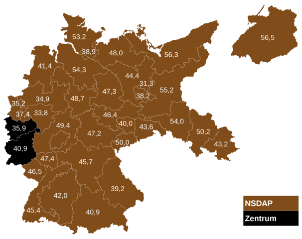 Quintas elecciones federales del Partido Nazi