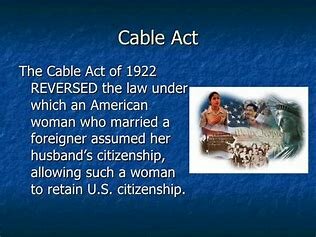 Cable Act of 1922