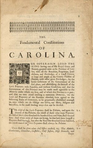 Fundamental Constitutions of Caroline