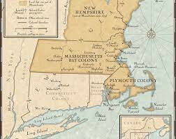 The English colonies in New England established