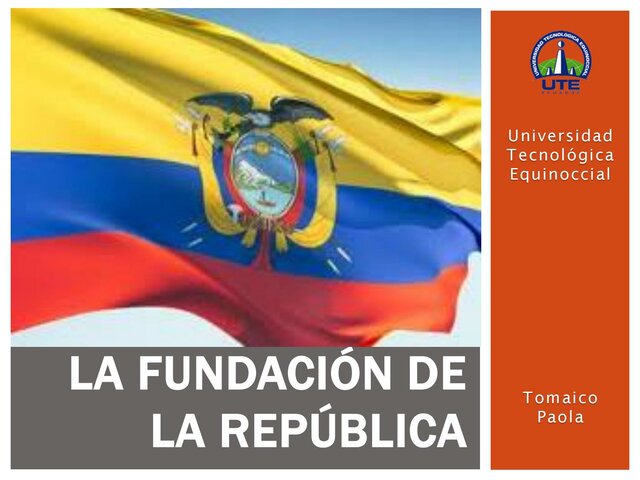Fundación Conflictiva Del Estado Ecuatoriano.