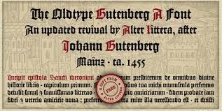 JOHANNES GUTENBERG-TIPOGRAFÍA