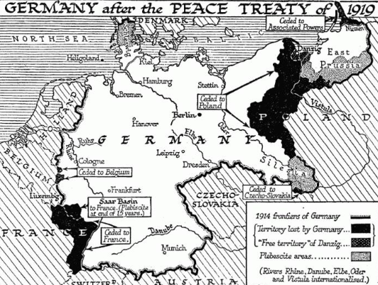 Treaty of Versailles and the results for Germany