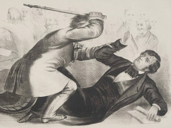 The Caning of Charles Sumner