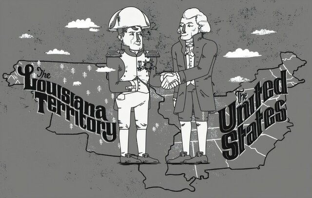 France sells Louisiana territory to U.S.