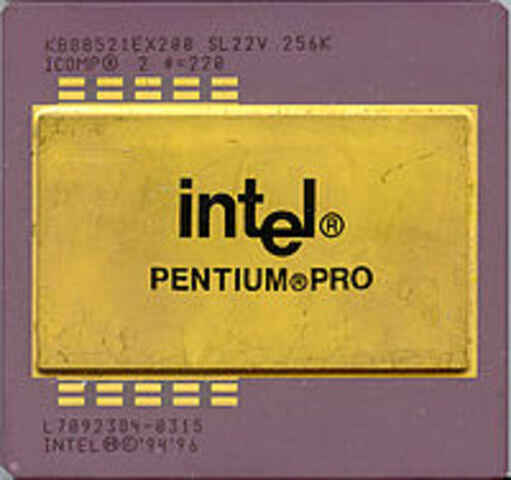 22 DE FEBRERO DE 1996 Es presentado el Pentium Pro de Intel