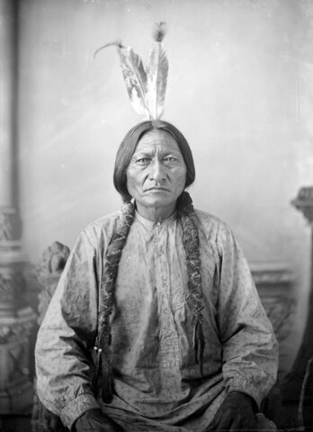 Sitting Bull Surrenders to the U.S. Army