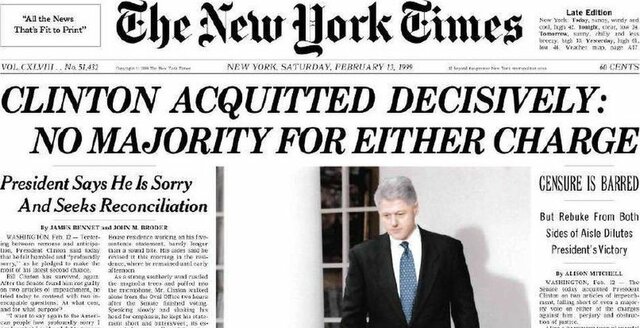 Bill Clinton was Acquitted