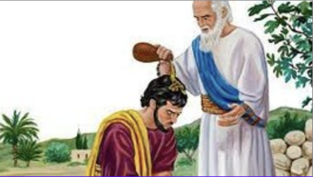 Shmuel corona al rey Shaul