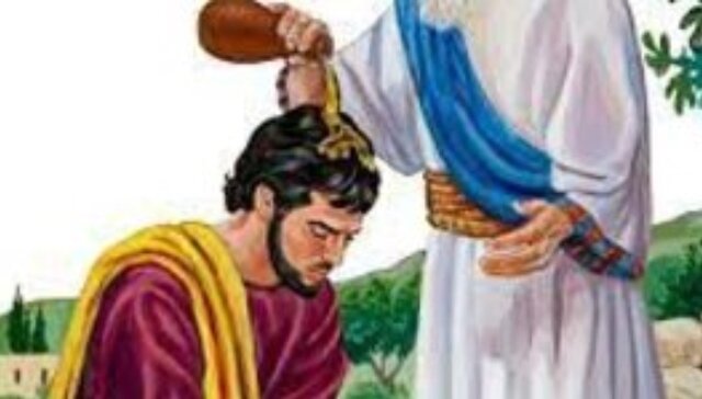 Shmuel corona a el rey Shaul