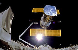 Hubble Space Telescope launches rocket