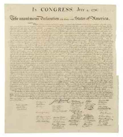 Passing The Declaration Of Independence