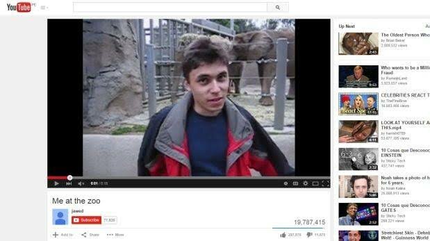 Primer video en YouTube