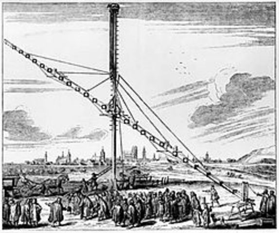Hevelius completed 150 ft long refractor