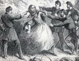 Confederate President Jefferson Davis is captured