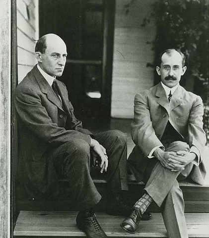 Ovrille et Wilbur Wright