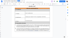 Timeline: Accion de grupo rio Anchicayá