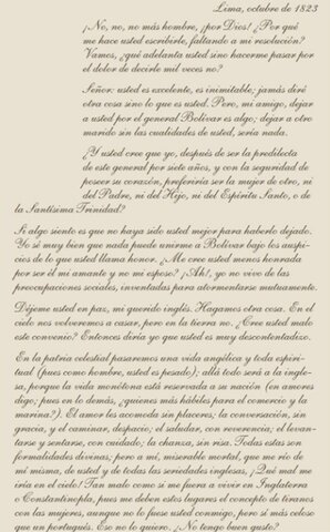 Carta de Manuela Saénz a su marido, James Thorne: Manuela Sáenz y la rotura de roles de genero