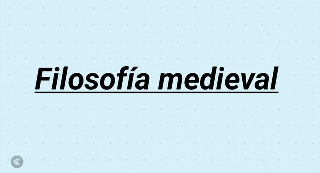 Filosofía medieval