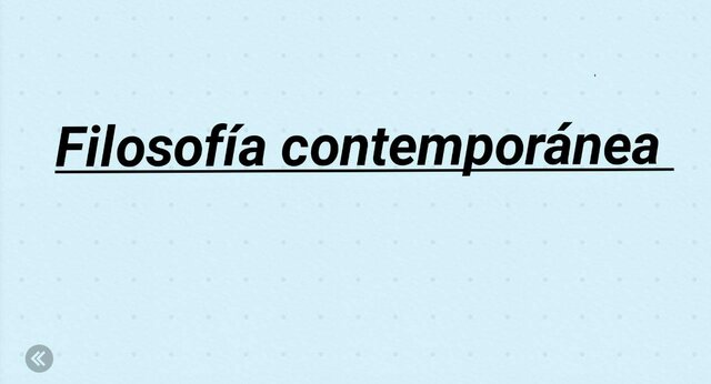 Ffilosofía contemporánea